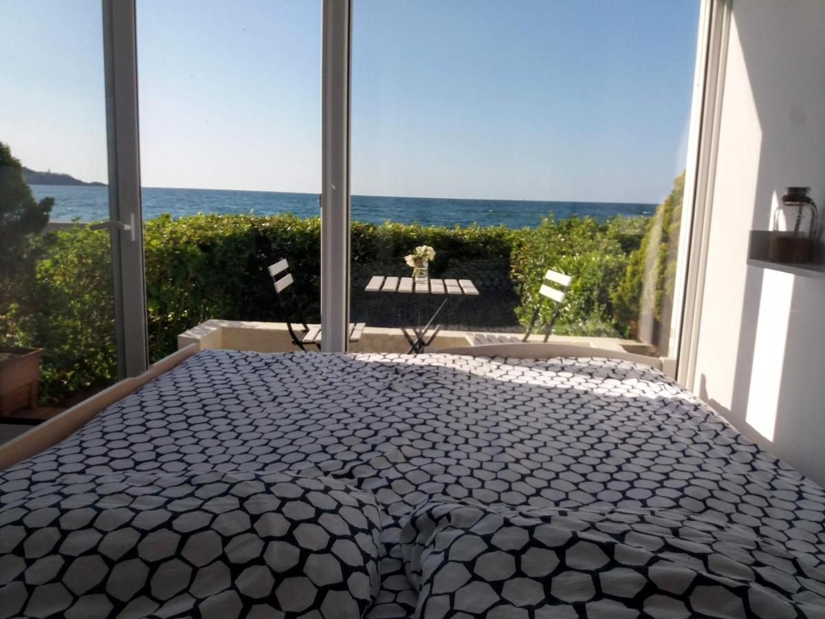 Hendaye Beach Studio, front de mer avec parking privé Extérieur photo
