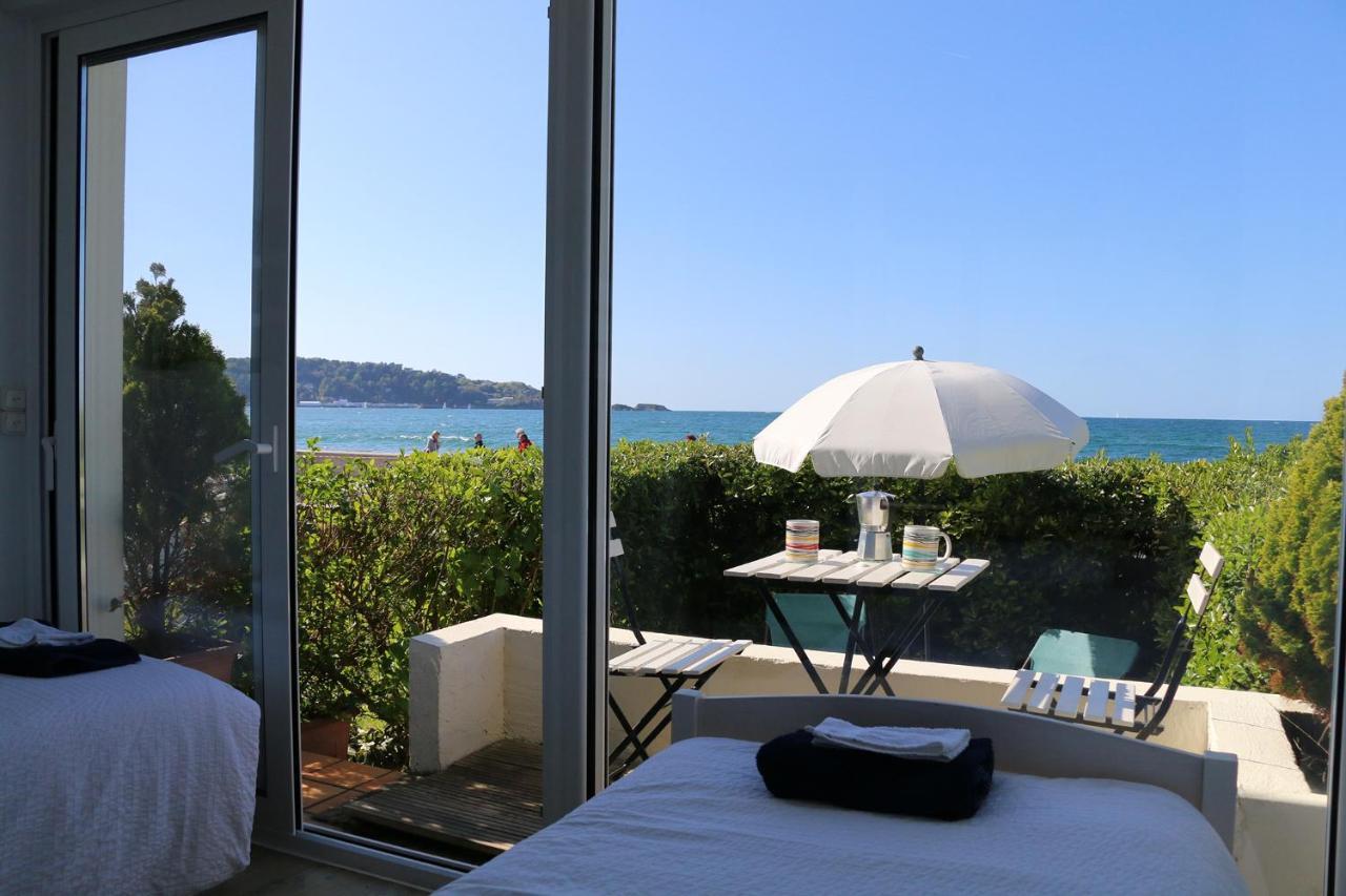 Hendaye Beach Studio, front de mer avec parking privé Extérieur photo