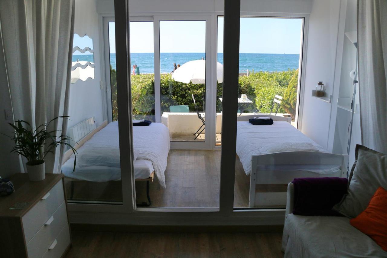 Hendaye Beach Studio, front de mer avec parking privé Extérieur photo